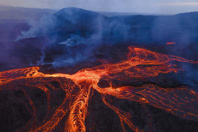 Volcan de la Fagradalsfjall - coulées de lave (Islande, Juillet 2021)